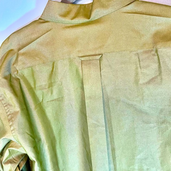 MEN’S DOCKERS BUTTON DOWN SHIRT GREEN - Picture 5 of 8